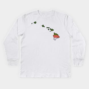 Hawaii Rainbow Trout Kids Long Sleeve T-Shirt